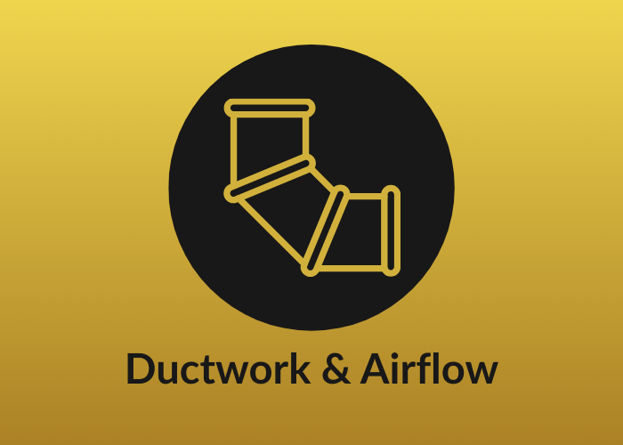 Ductwork and Airflow category card with a duct elbow icon